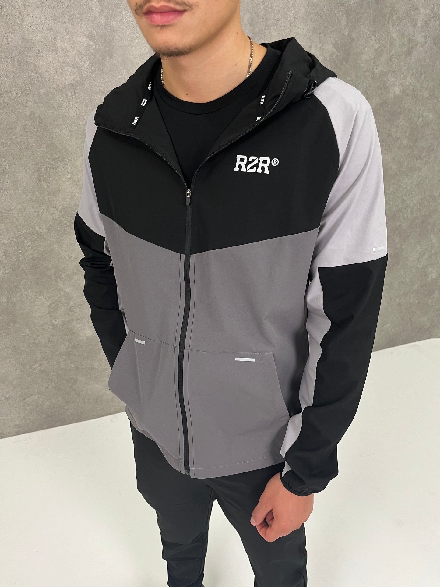 SFA JACKET - BLACK/PLATINUM GREY/MID GREY
