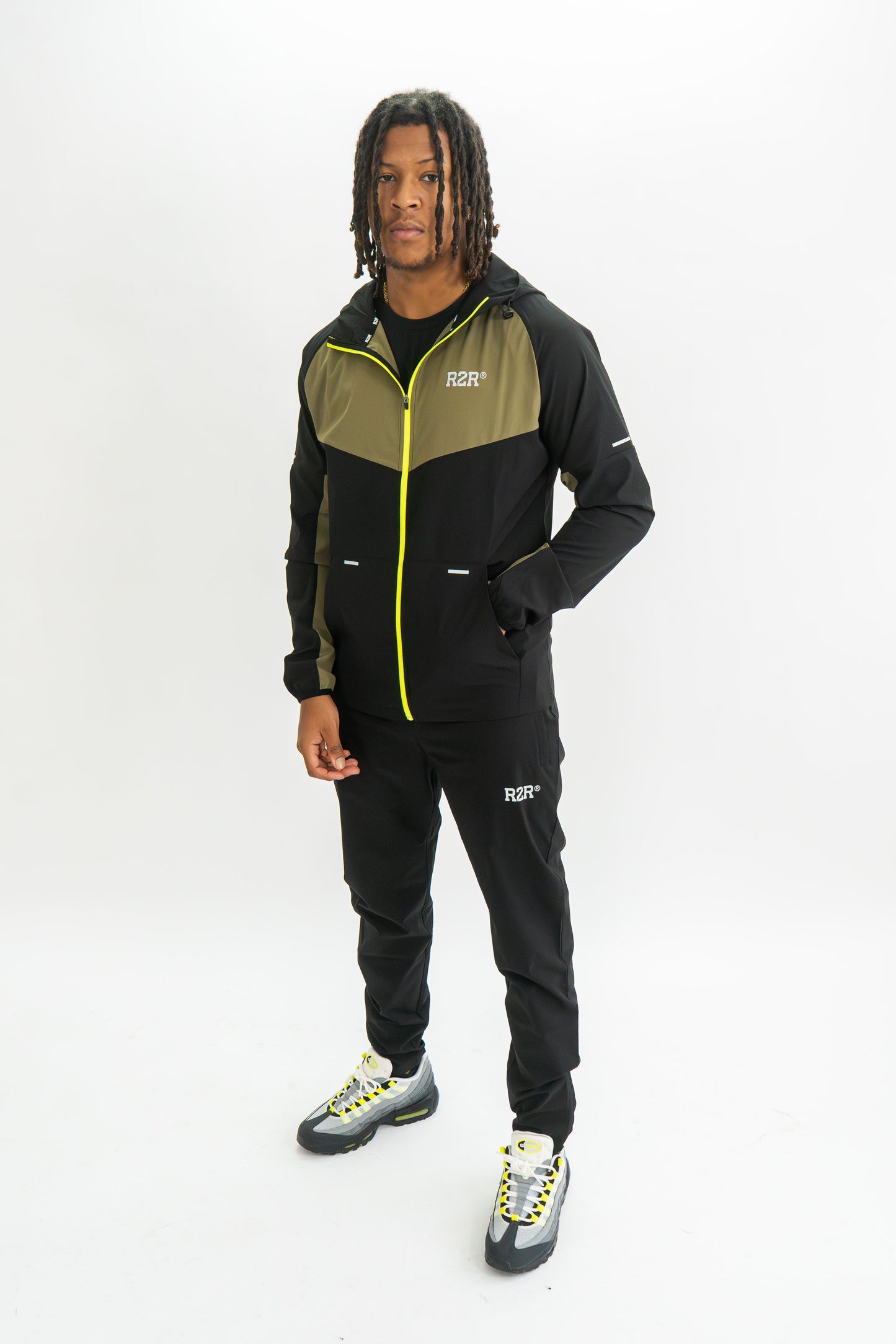 SFA JACKET - BLACK/KHAKI/VOLT