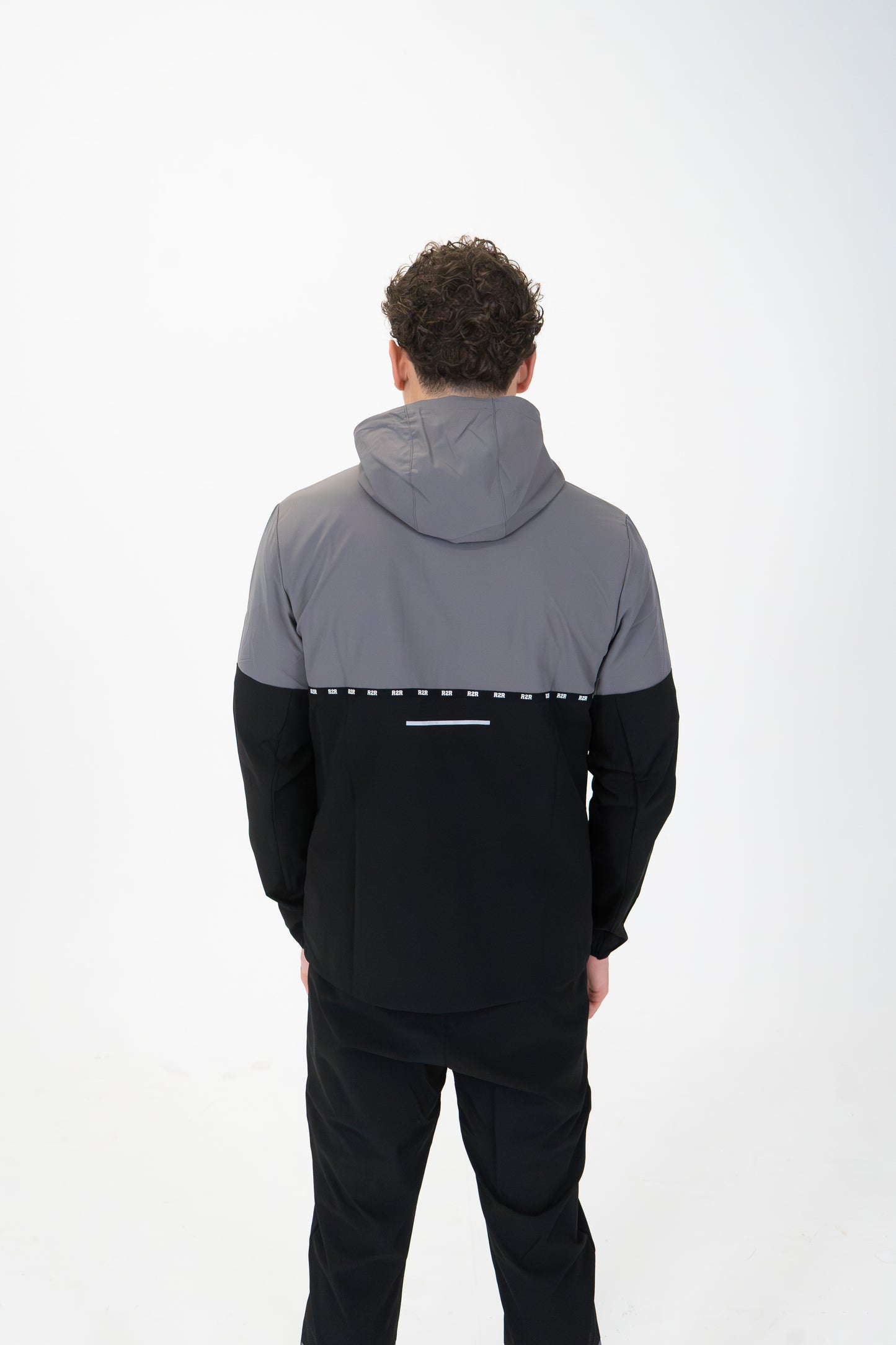 COURT TECH JACKET - BLACK/GREY/BLUE
