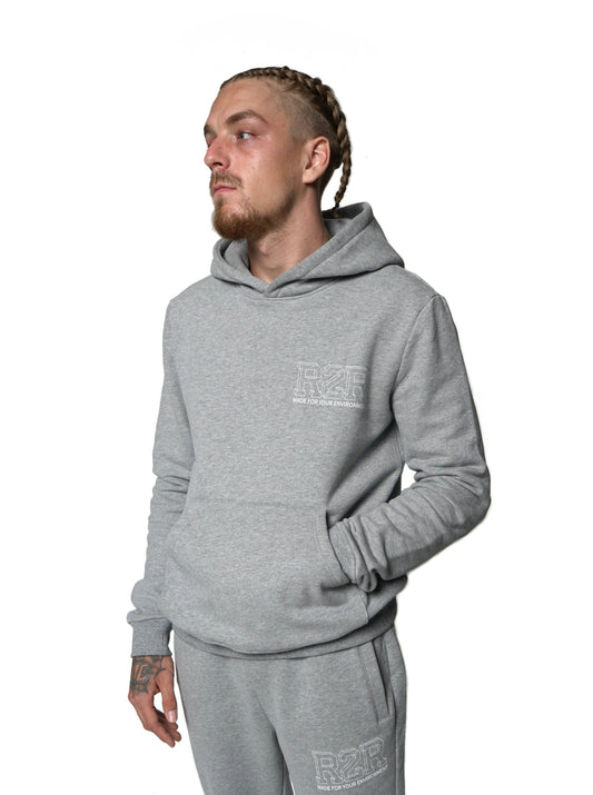 3D HOODIE - STONEY GREY