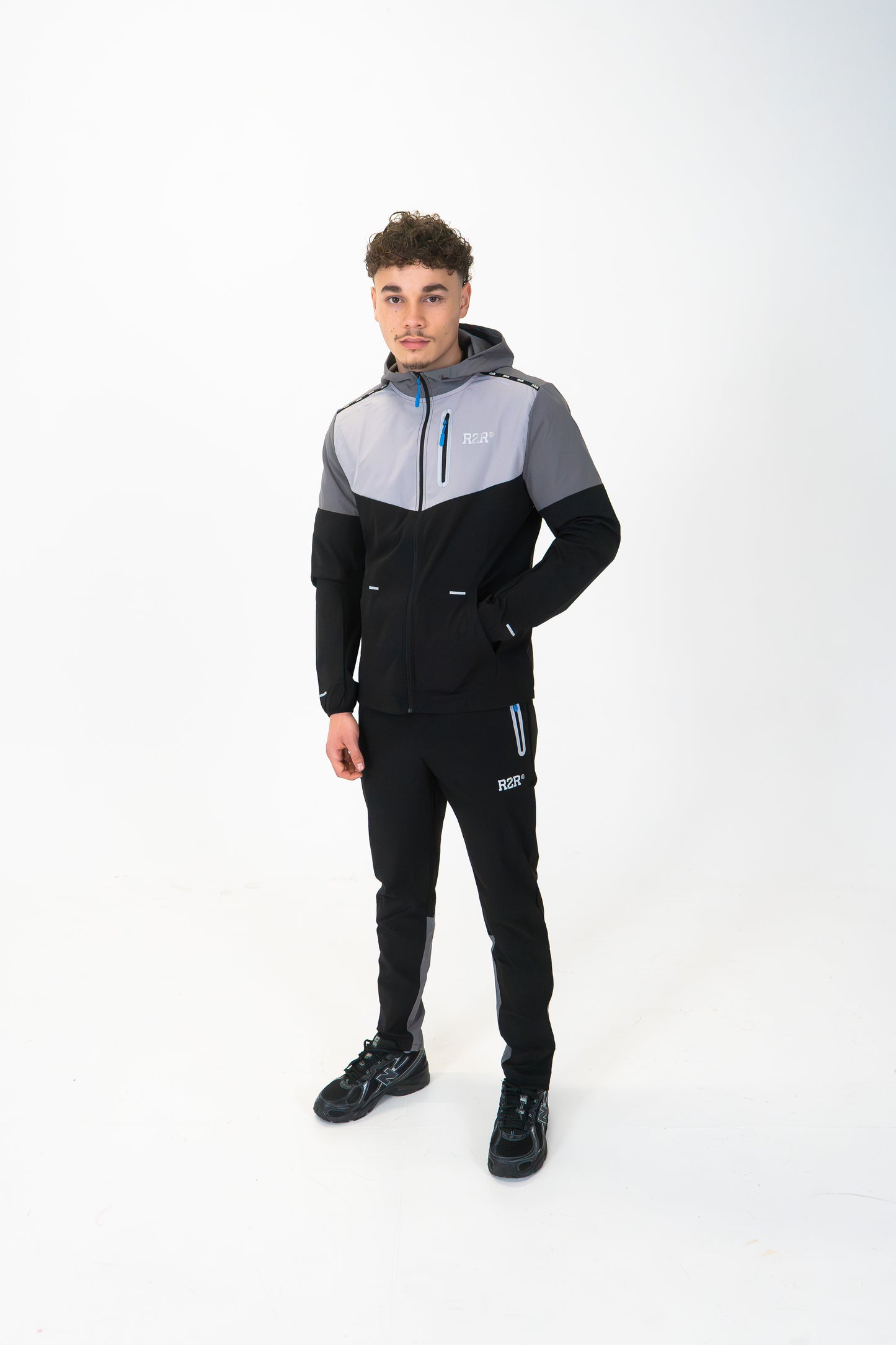 COURT TECH PANTS - BLACK/GREY/BLUE