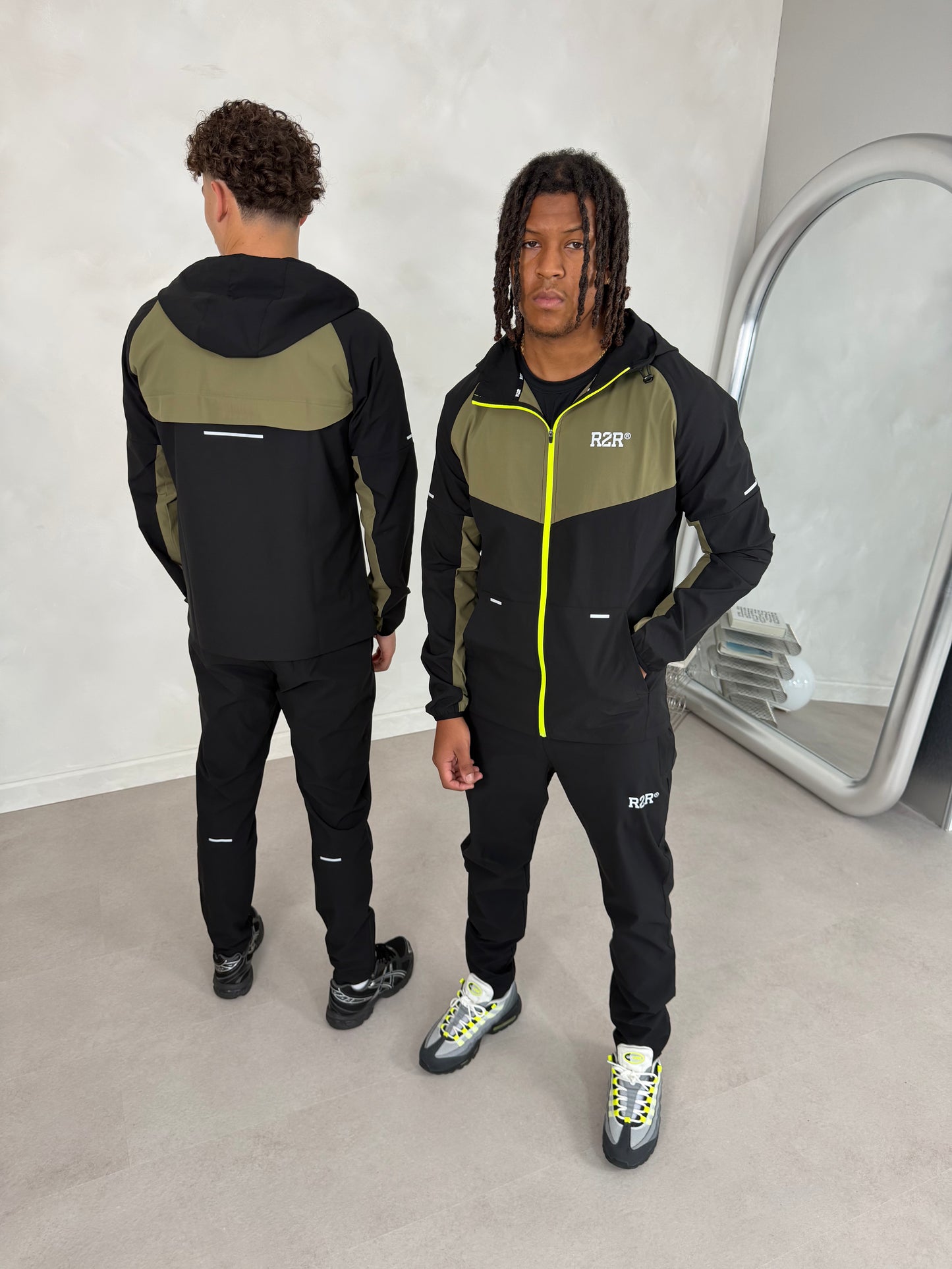 SFA JACKET - BLACK/KHAKI/VOLT