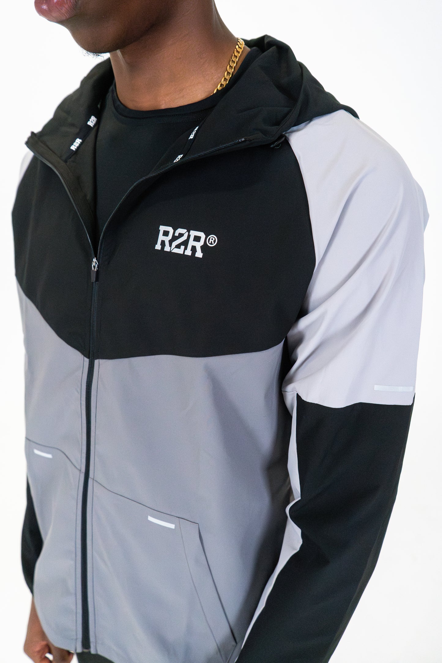 SFA JACKET - BLACK/PLATINUM GREY/MID GREY