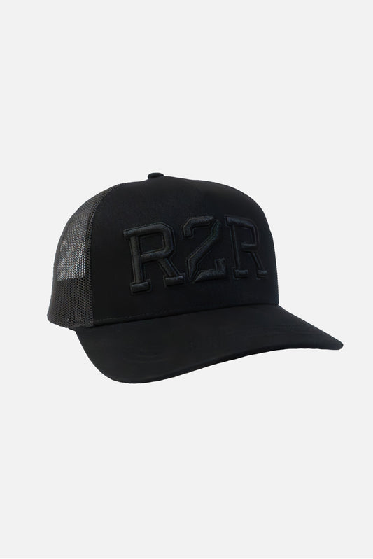 R2R TRUCKER CAP - TRIPLE BLACK